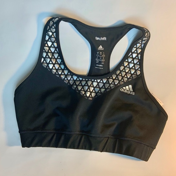 Adidas holo sports bra size medium gently used like new - Picture 1 of 2